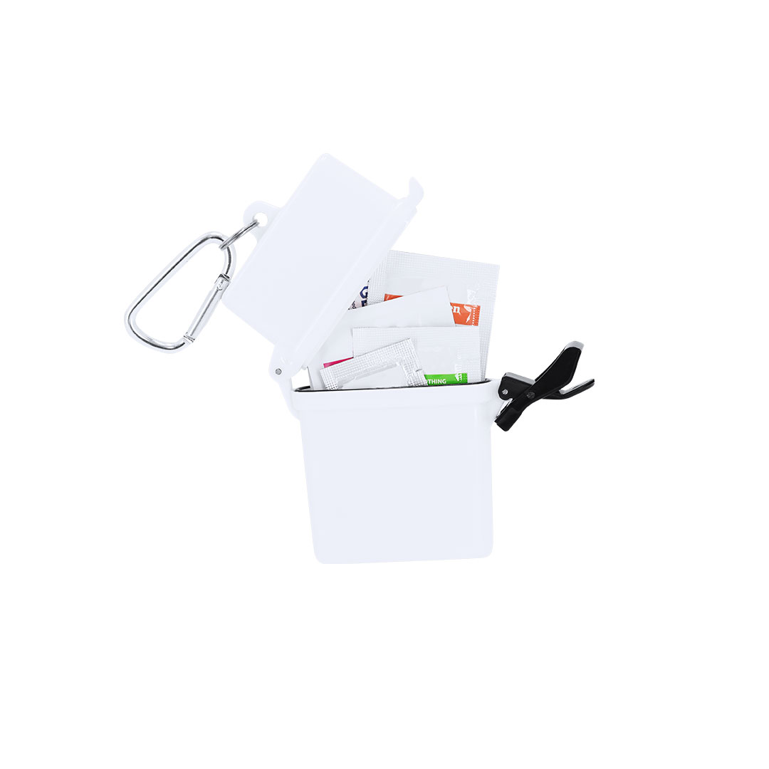 Kit de playa personalizado Dambury de 8 accesorios con estuche ABS y mosquetón