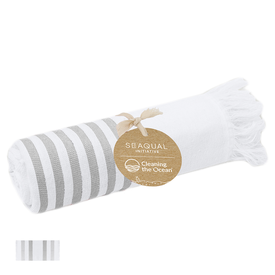 Pareo toalla personalizado Tirling de algodón reciclado SEAQUAL - Verano - Regalo Promocional Personalizado