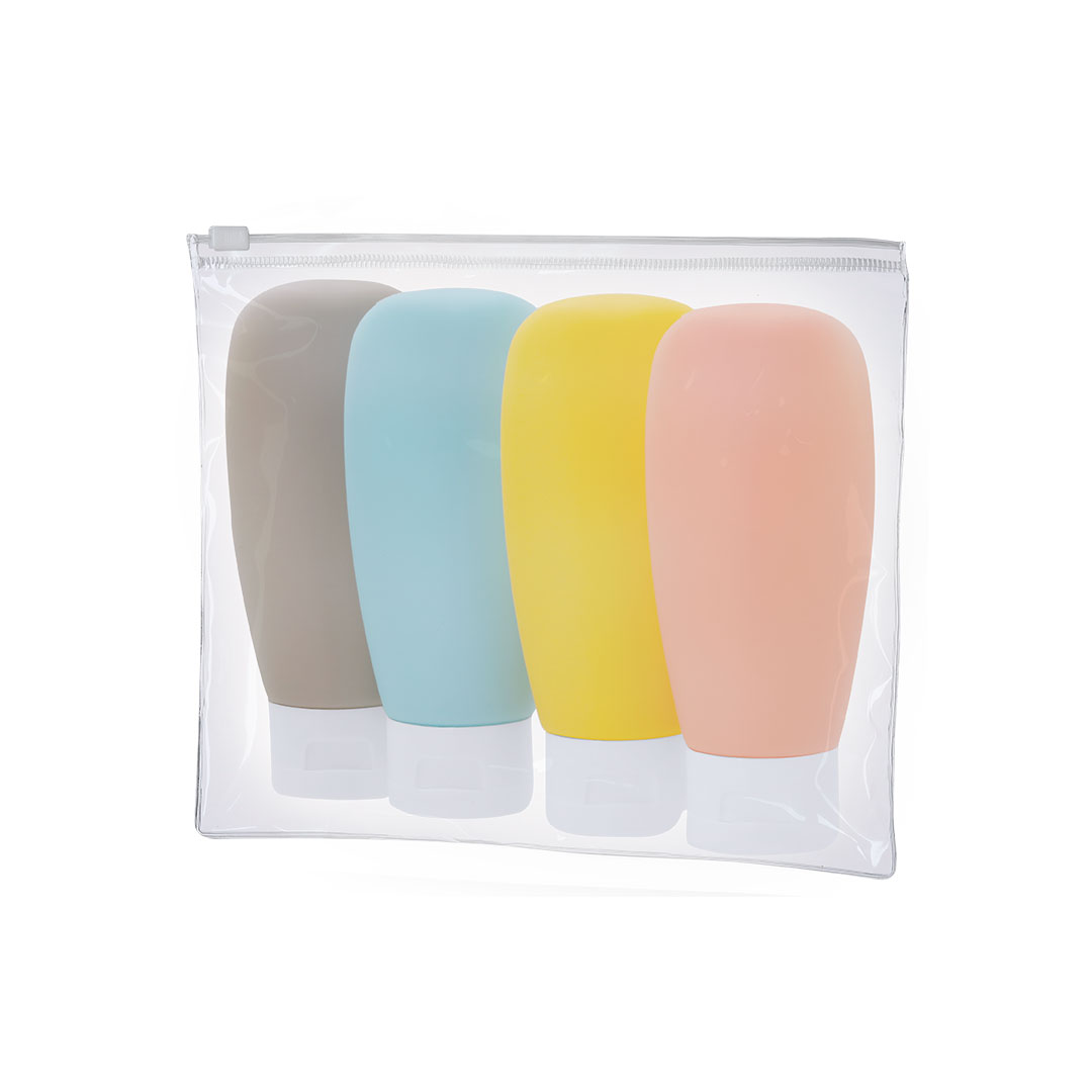 Neceser de viaje personalizado Samir con botes de colores