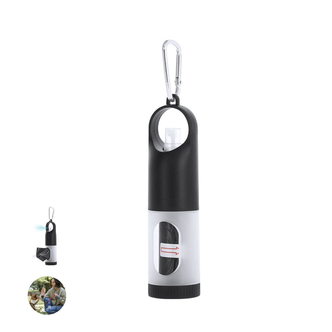 Dispensador de bolsas personalizado Kesler de ABS con gel hidroalcohólico - Mascotas - Regalo Promocional Personalizado