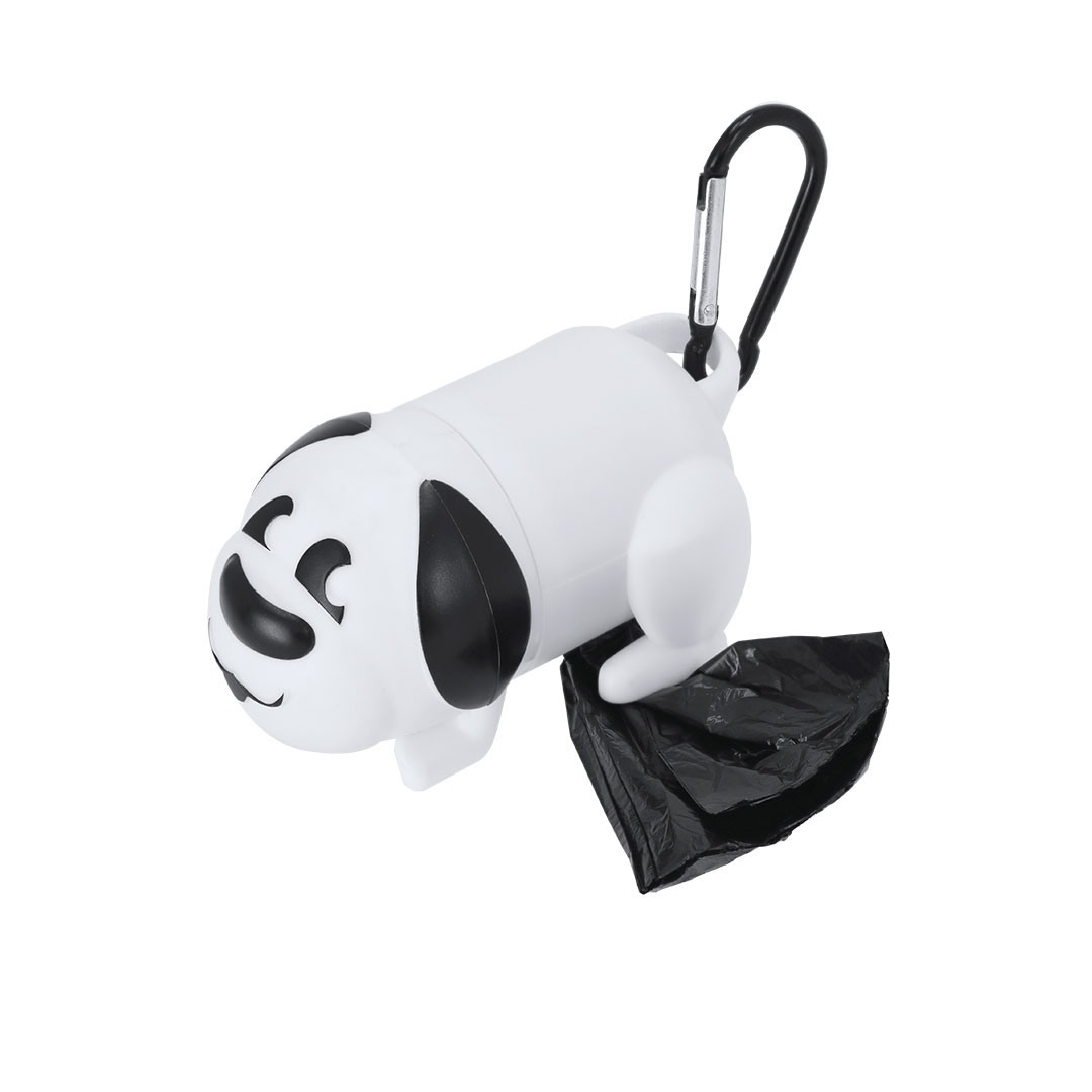 Dispensador de bolsas personalizado Kiry diseño perro con mosquetón - Mascotas - Regalo Promocional Personalizado - vista alternativa