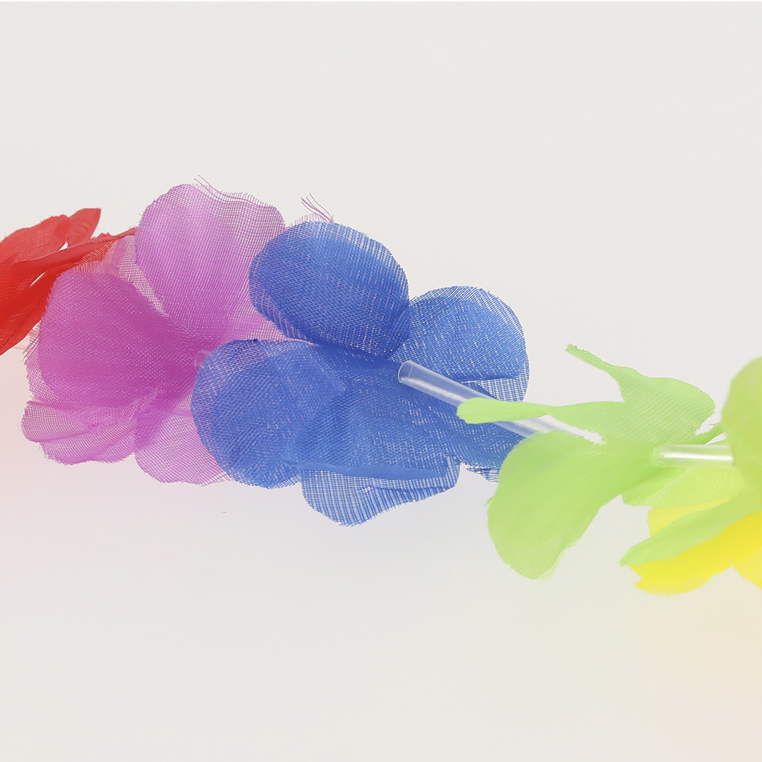 Collar personalizado Hawaiano Punder de flores de poliéster