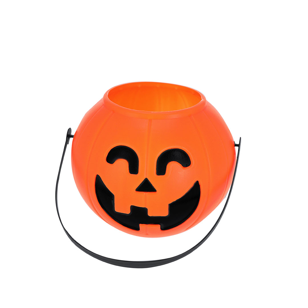 Cesta personalizada Halloween Cowel temática con diseño calabaza - Bolsas personalizadas - Regalo Promocional Personalizado - vista alternativa