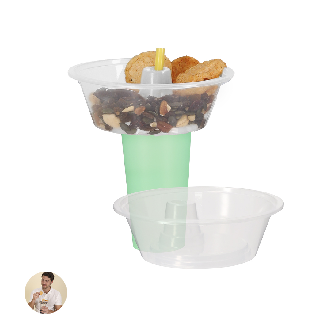 Bowl personalizado Apeyar de PP con orificio para pajita - Otros accesorios bodega - Regalo Promocional Personalizado