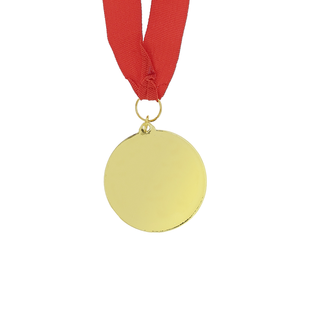 Medalla personalizada Gussy metálica dorada en relieve - Trofeos - Regalo Promocional Personalizado - vista alternativa