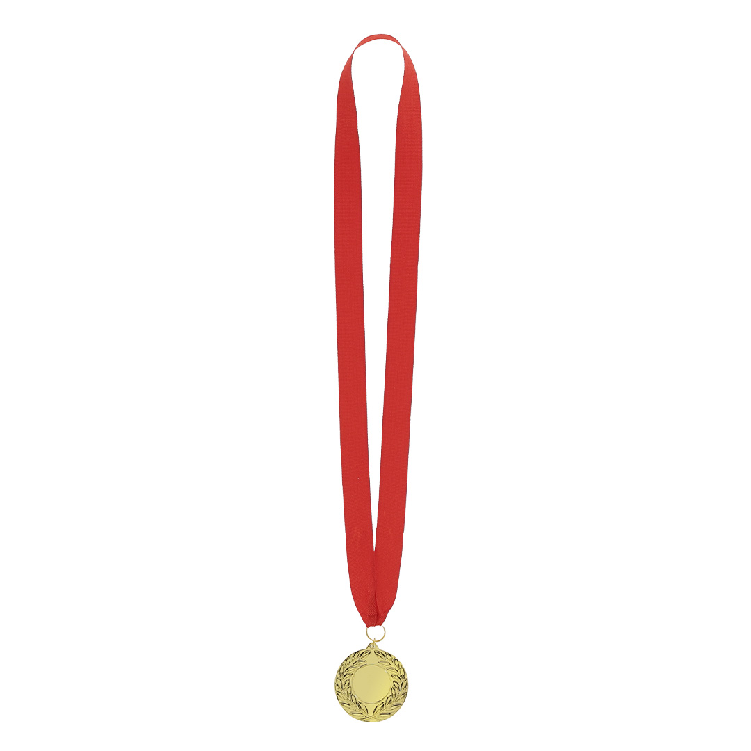 Medalla personalizada Gussy metálica dorada en relieve - Trofeos - Regalo Promocional Personalizado