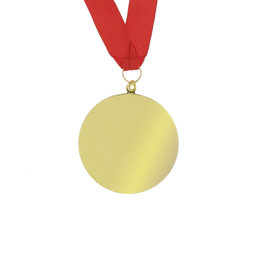 Medalla personalizada Binea metálica dorada 7cm con relieve - Trofeos - Regalo Promocional Personalizado - vista alternativa