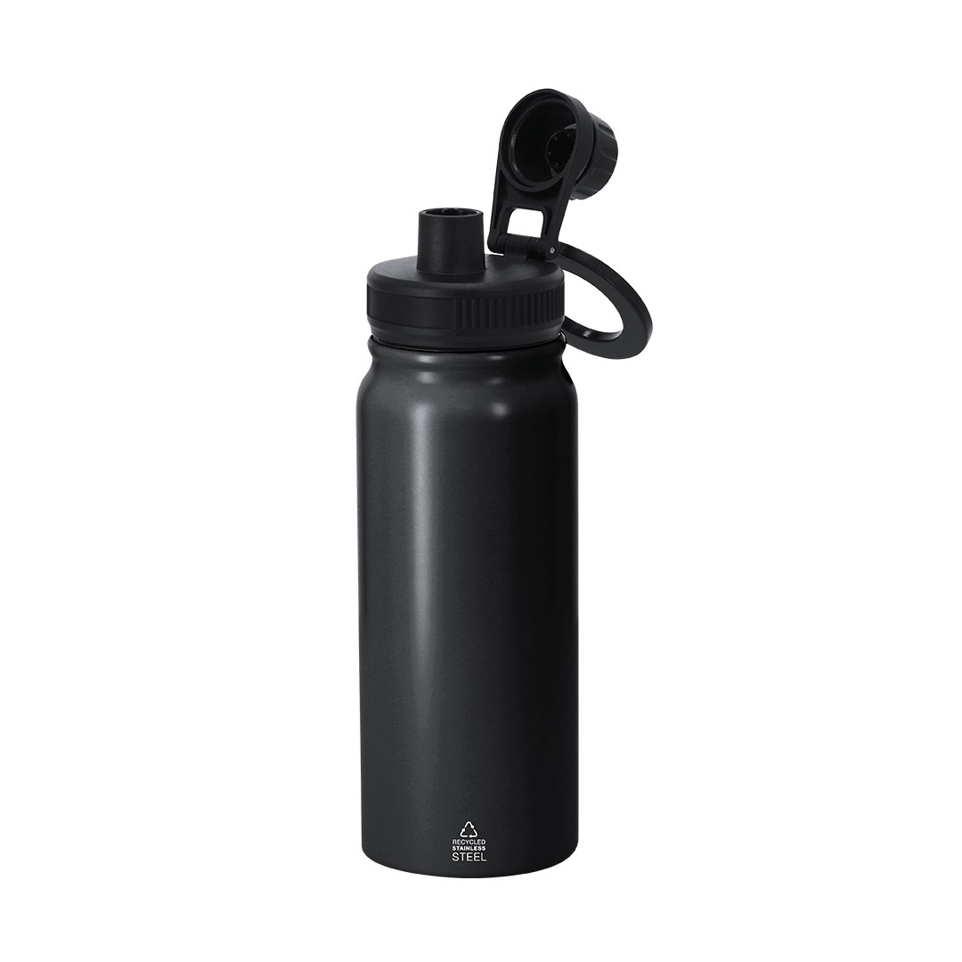 Bidón personalizado Térmico Stork de 600ml en acero reciclado con soporte magnético giratorio - Termos personalizados - Regalo Promocional Personalizado - vista alternativa