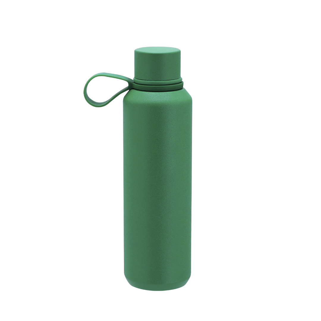 Bidón personalizado Térmico Yomar de 630ml en acero reciclado con asa de silicona - Termos personalizados - Regalo Promocional Personalizado - imagen 3