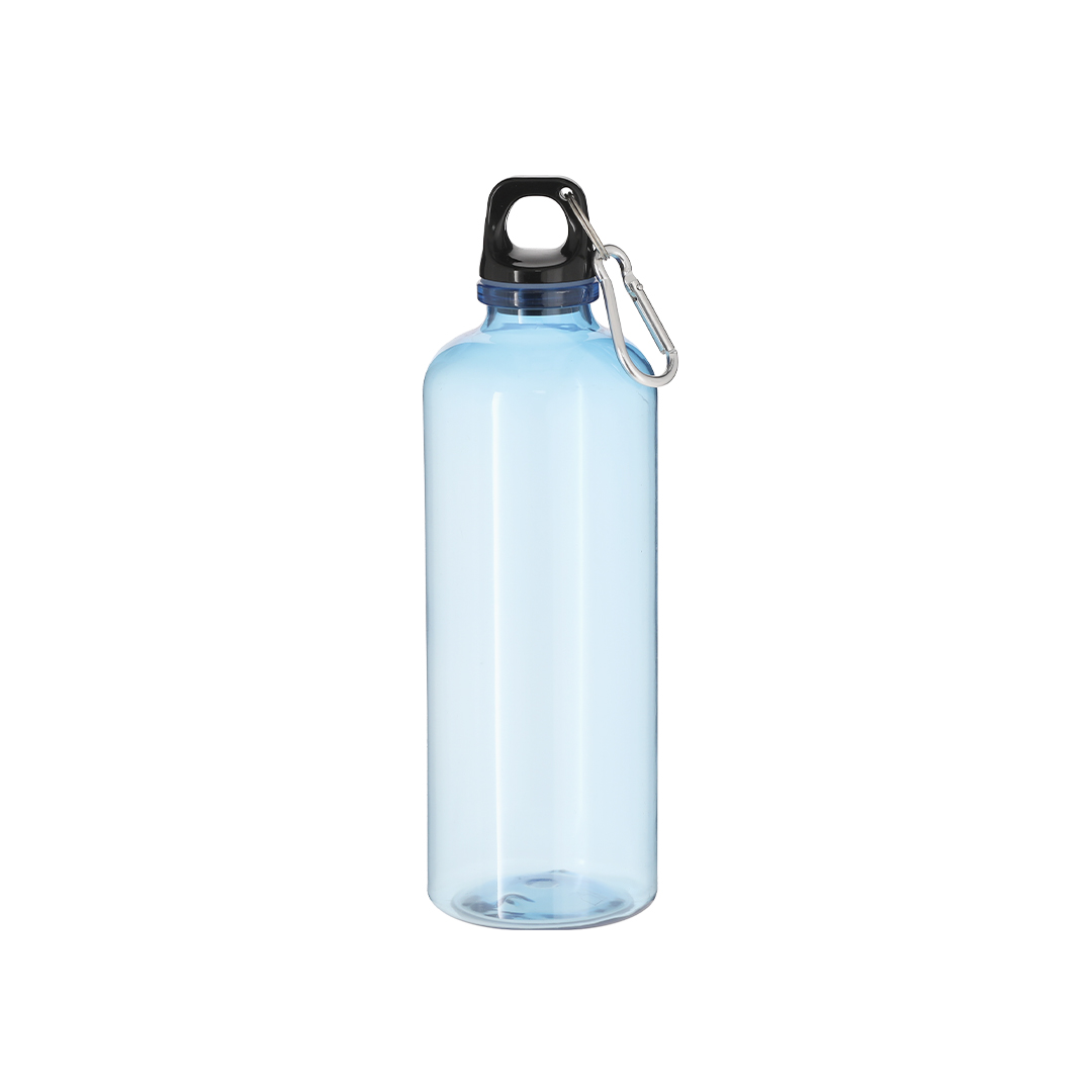 Bidón Hostar 630ml RPET translúcido mosquetón - Tazas y botellas - Regalo Promocional Personalizado