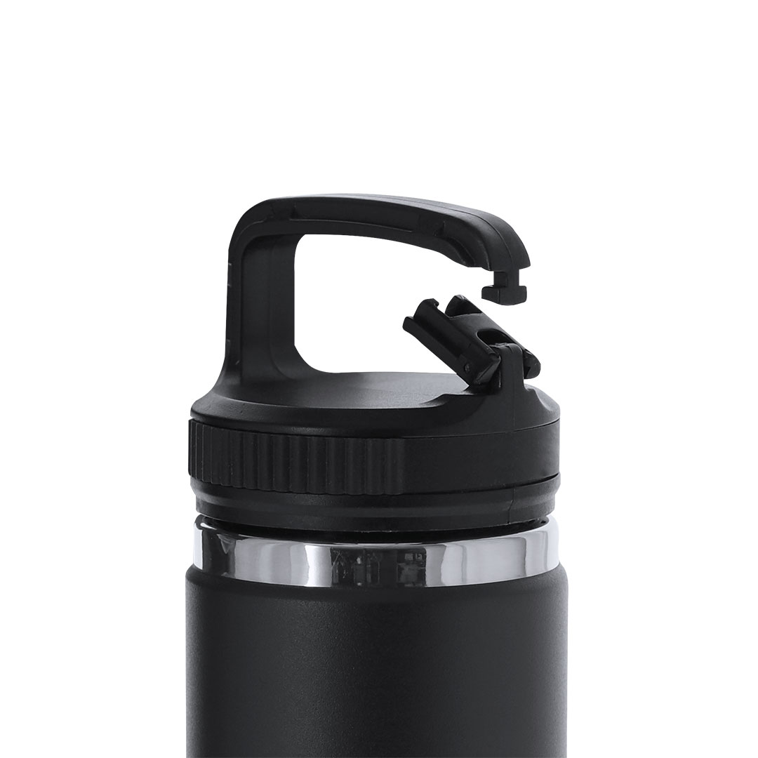 Bidón personalizado Térmico Nabrax de 550ml en acero reciclado con asa mosquetón - Termos personalizados - Regalo Promocional Personalizado - imagen 3