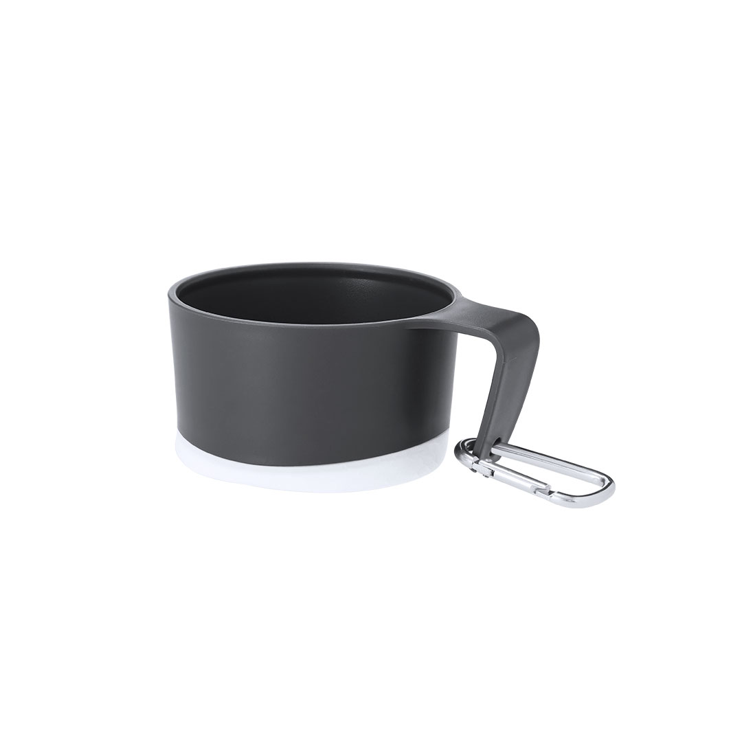 Taza plegable personalizada Mibar de silicona de 340ml con mosquetón - Tazas y vasos personalizados - Regalo Promocional Personalizado - vista alternativa