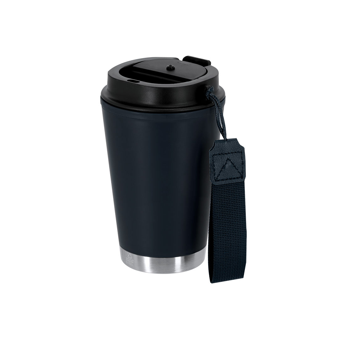 Vaso térmico personalizado Wirten de PP reciclado con cinta de 300ml - Termos personalizados - Regalo Promocional Personalizado - vista alternativa