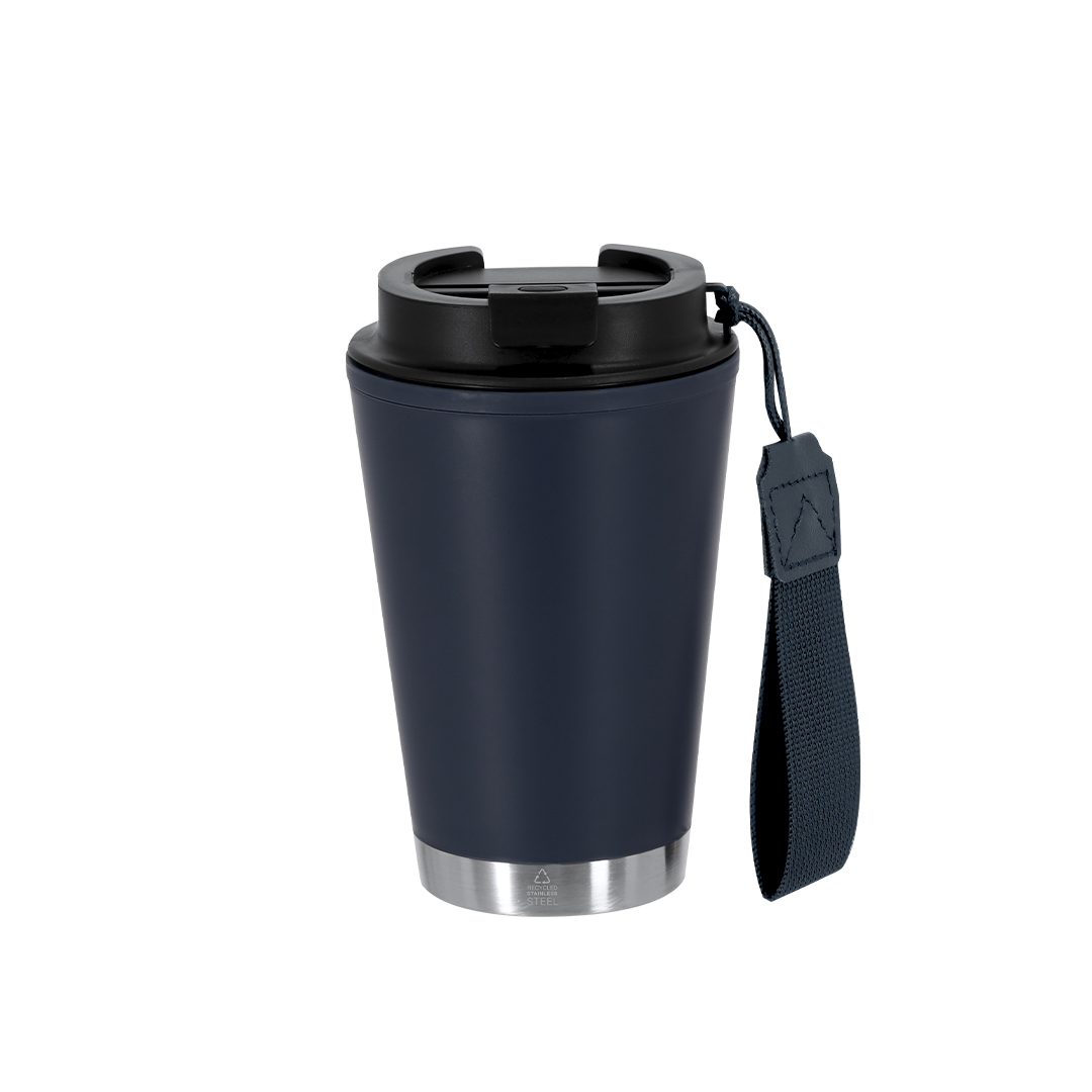 Vaso térmico personalizado Wirten de PP reciclado con cinta de 300ml - Termos personalizados - Regalo Promocional Personalizado