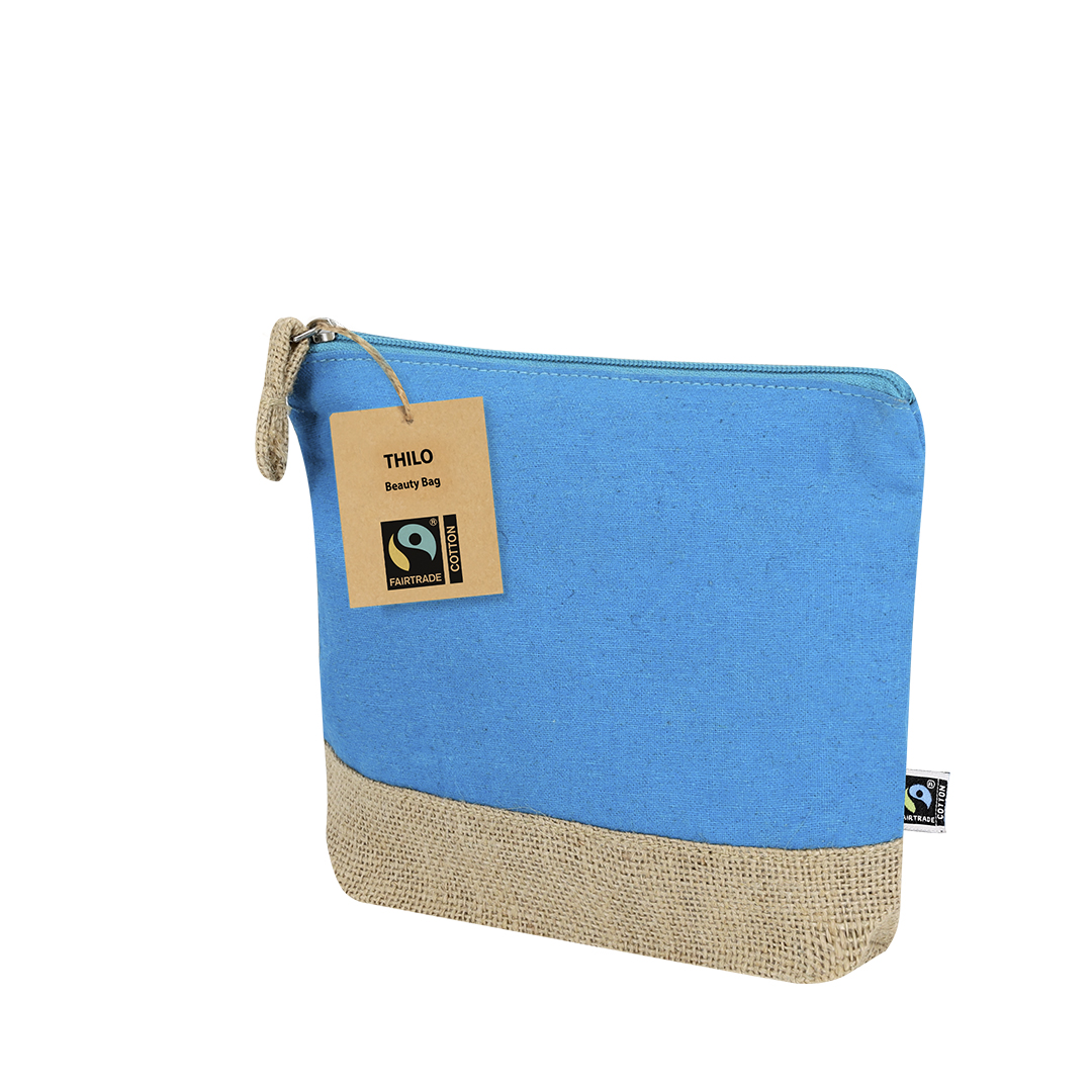 Neceser personalizado Thilo Fairtrade de algodón y yute certificado
