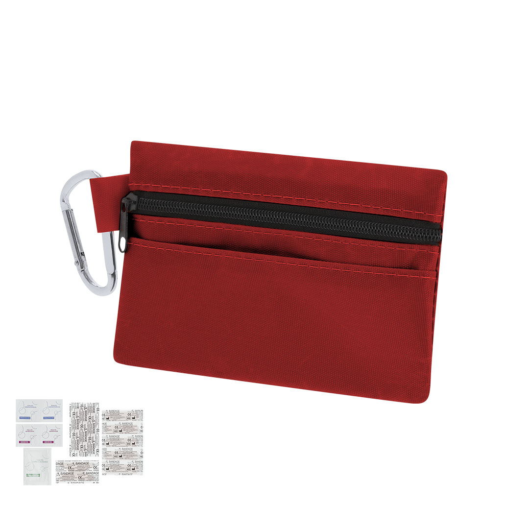 Kit de emergencia personalizado Fredek de 14 accesorios con estuche poliéster 600D - Herramientas, bricolaje y automóvil - Regalo Promocional Personalizado