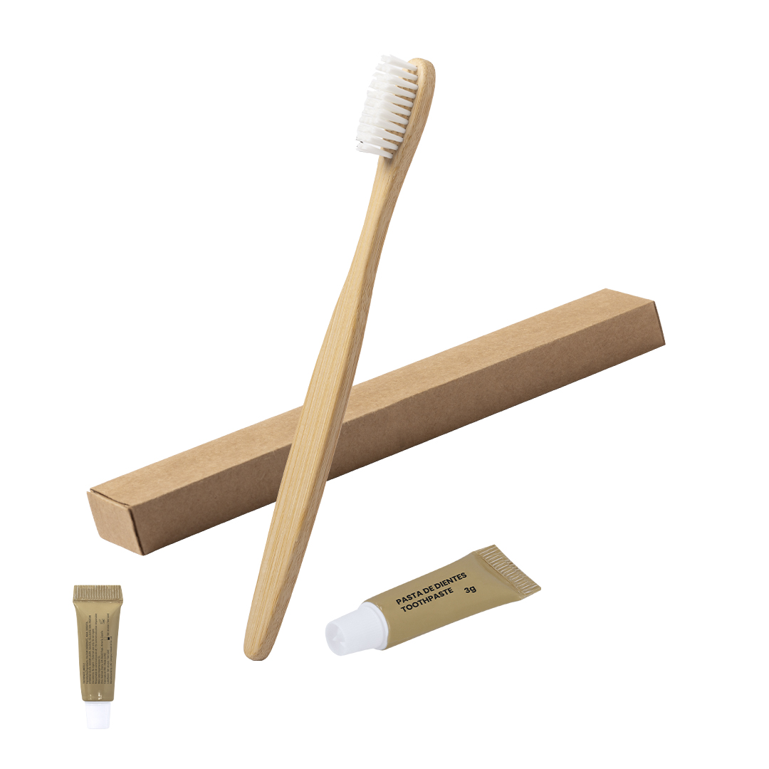 Set dental personalizado Blarix de bambú con pasta 3gr - Otros cuidado personal - Regalo Promocional Personalizado