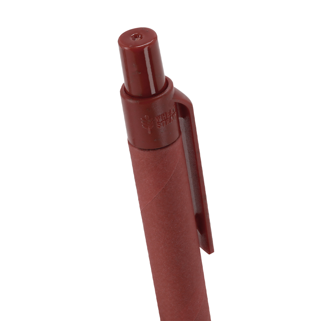 Bolígrafo personalizado Pinix de cartón reciclado con caña de trigo - Oficina - Regalo Promocional Personalizado - vista alternativa