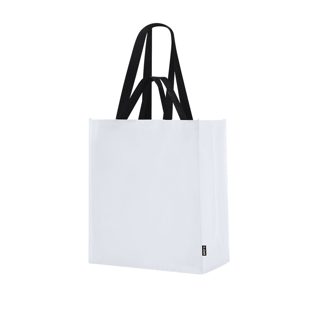 Bolsa personalizada Sayon de pp-woven laminado RPET - Bolsas personalizadas con fuelle - Regalo Promocional Personalizado - imagen 3