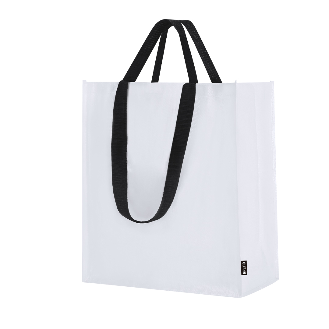 Bolsa personalizada Sayon de pp-woven laminado RPET - Bolsas personalizadas con fuelle - Regalo Promocional Personalizado