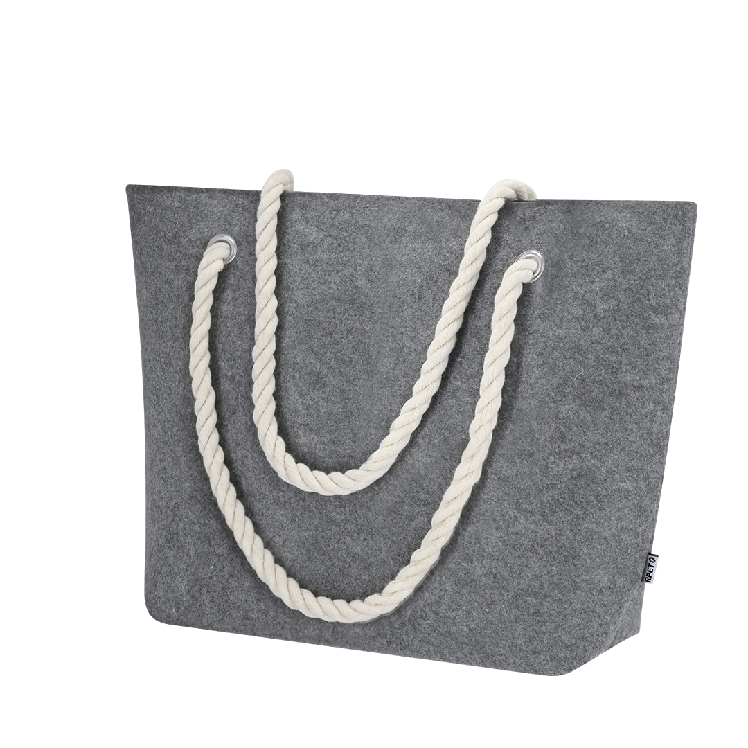 Bolsa personalizada Northax de fieltro reciclado - Tote Bags personalizadas - Regalo Promocional Personalizado