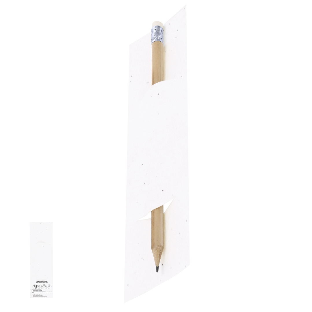 Lápiz personalizado Meron de madera con funda plantable - Oficina - Regalo Promocional Personalizado