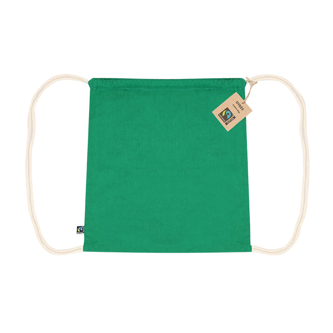Mochila personalizada Dykes Fairtrade de algodón 140g certificada - Mochilas personalizadas - Regalo Promocional Personalizado - vista alternativa