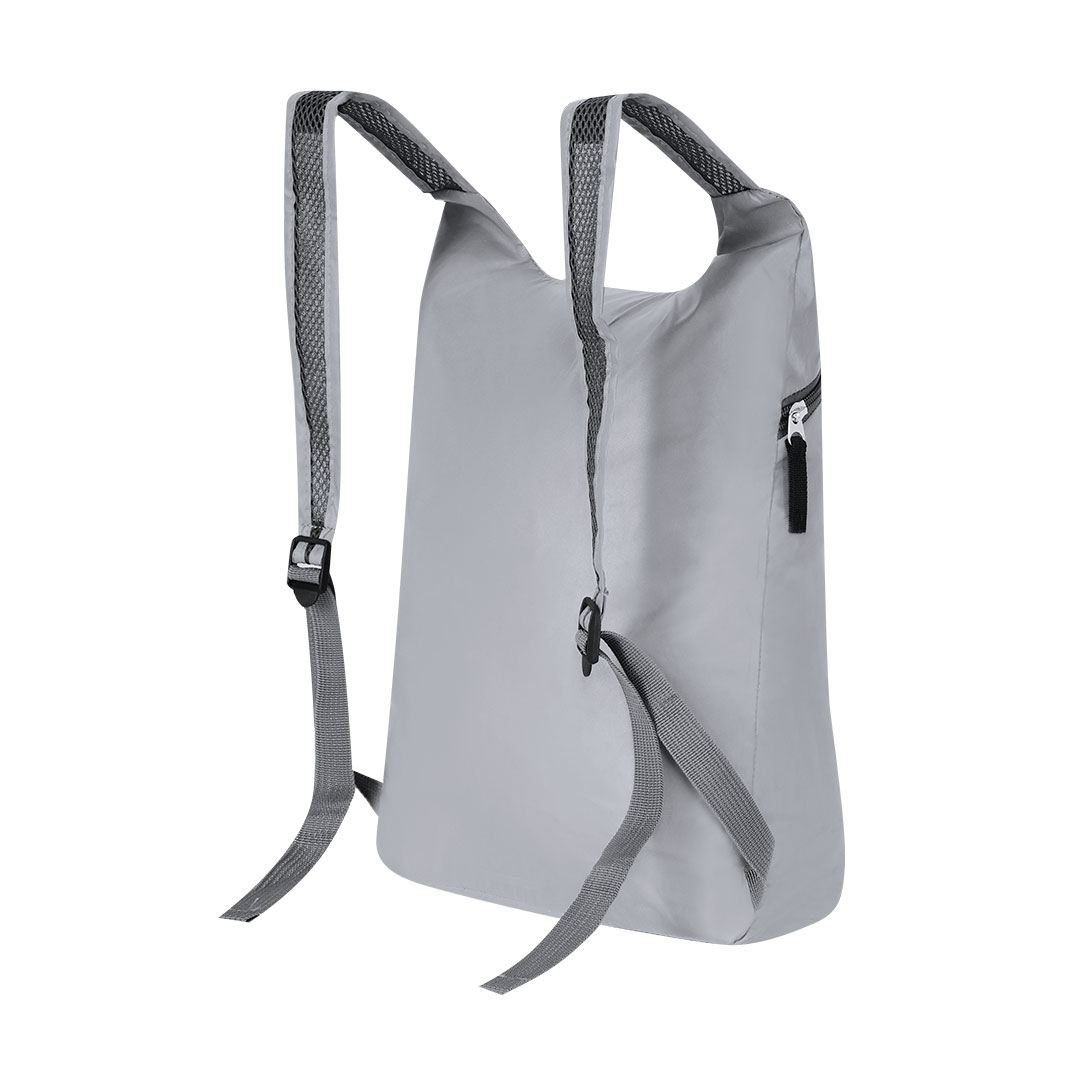Mochila plegable personalizada Cladox de RPET reflectante con visibilidad nocturna - Mochilas personalizadas - Regalo Promocional Personalizado - vista alternativa