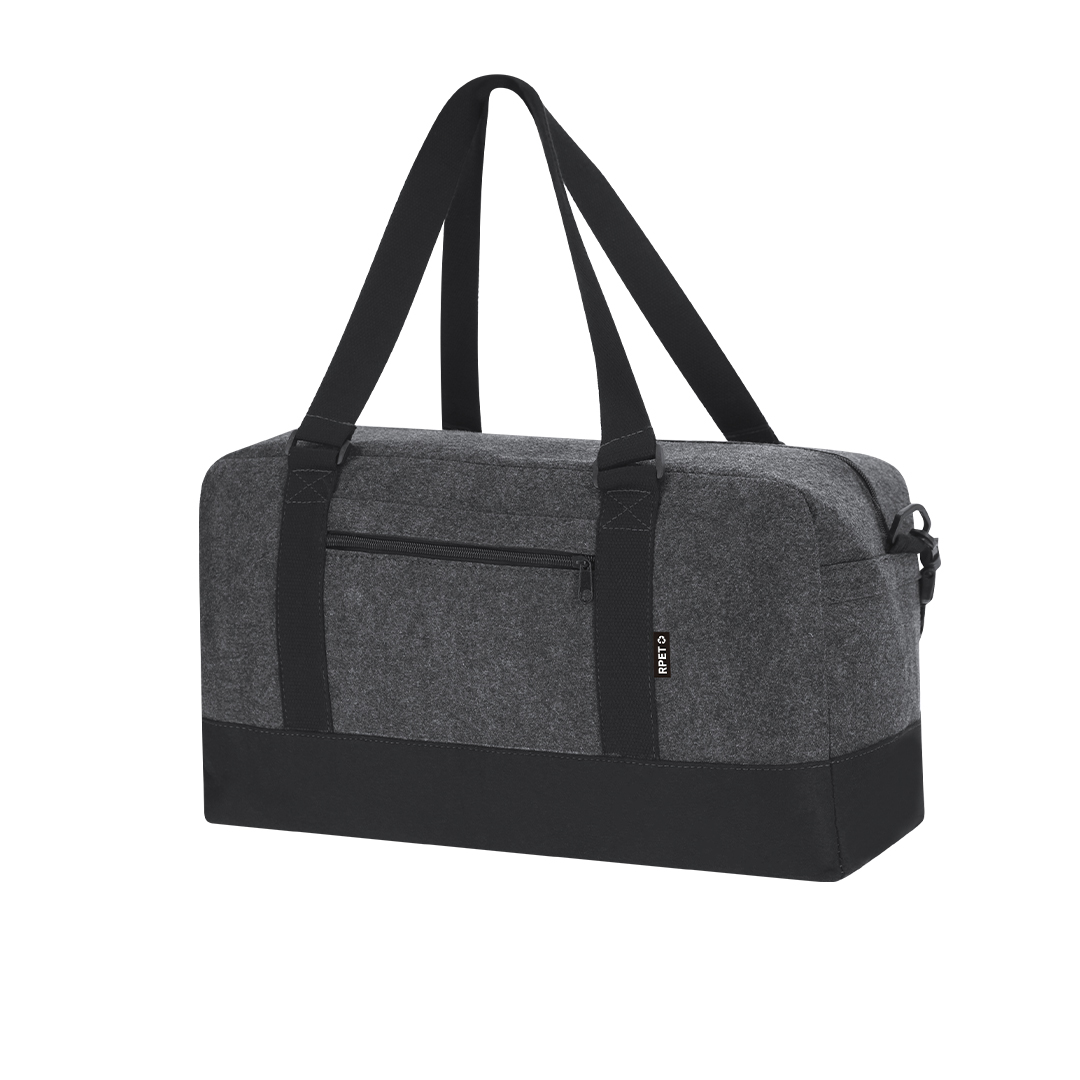 Bolso personalizado Yusof de fieltro RPET con base negra - Bolsas personalizadas de deporte - Regalo Promocional Personalizado - vista alternativa