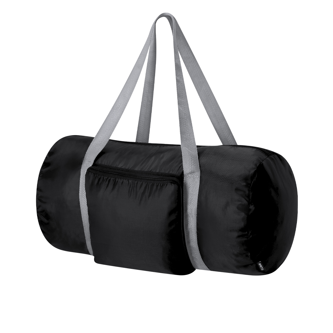 Bolso plegable personalizado Pesk de RPET 290T con mosquetón - Viaje - Regalo Promocional Personalizado - vista alternativa
