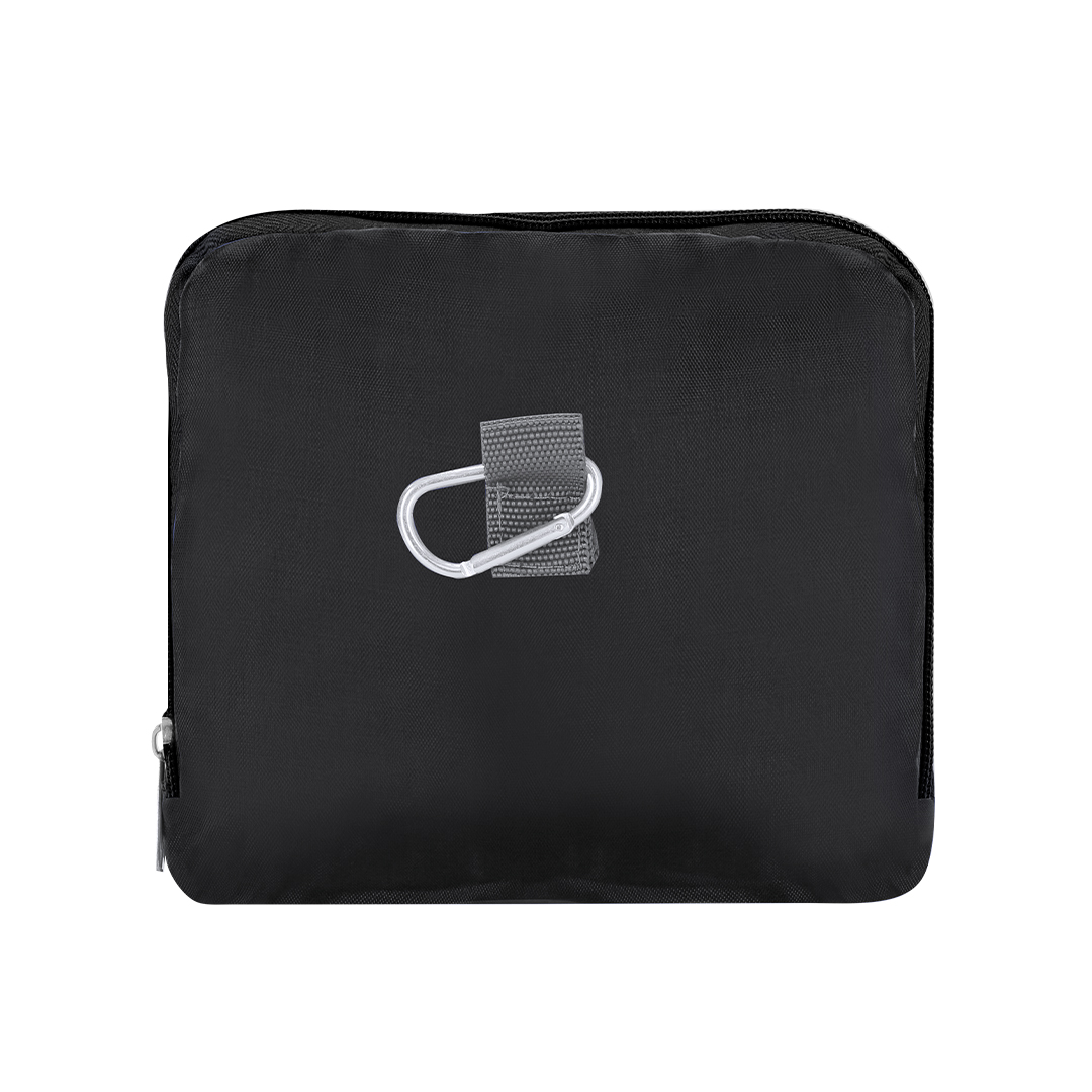 Bolso plegable personalizado Pesk de RPET 290T con mosquetón - Viaje - Regalo Promocional Personalizado - imagen 5