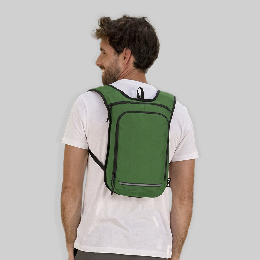 Mochila personalizada Rinix de poliéster RPET con tiras reflectantes - Mochilas personalizadas - Regalo Promocional Personalizado - imagen 4