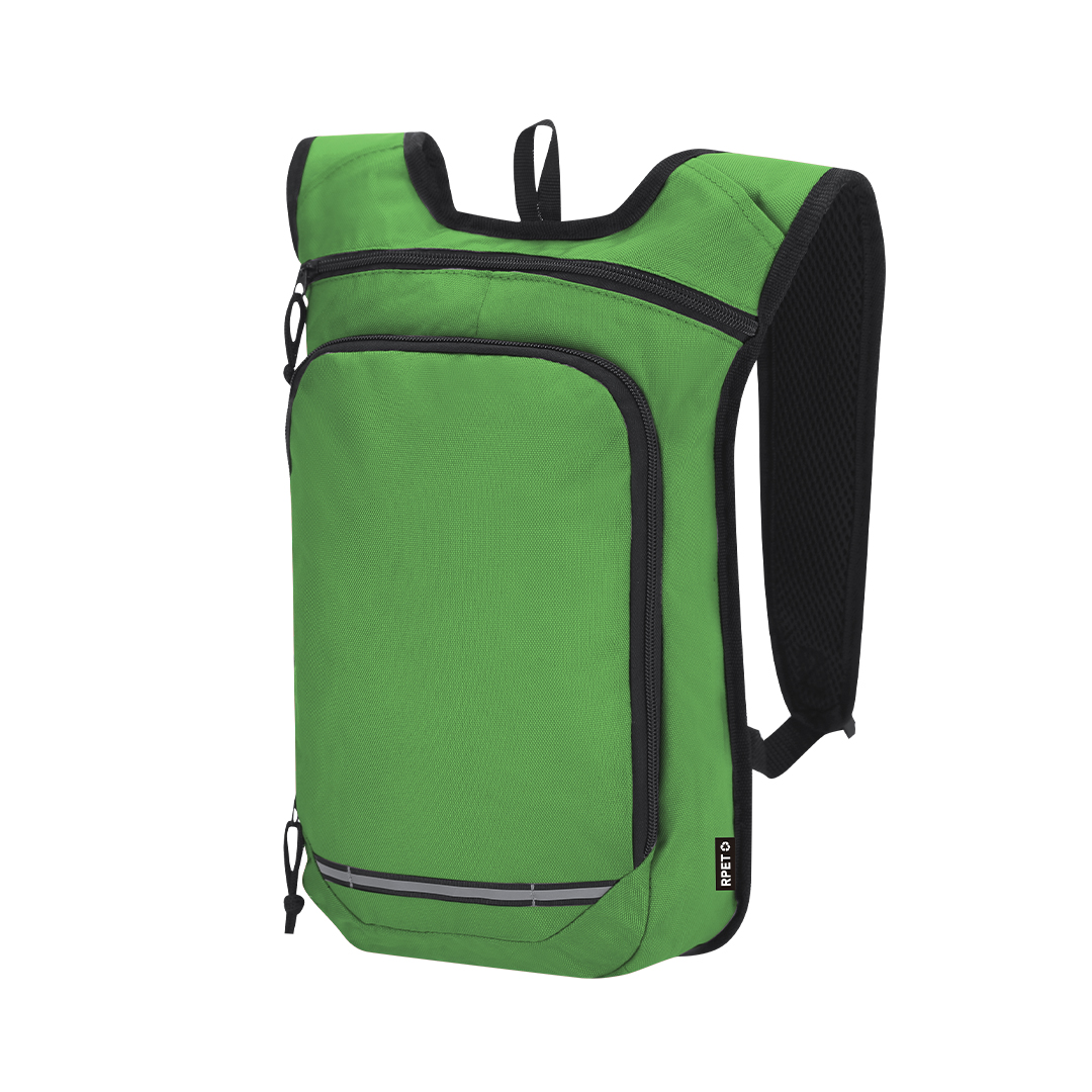 Mochila personalizada Rinix de poliéster RPET con tiras reflectantes - Mochilas personalizadas - Regalo Promocional Personalizado