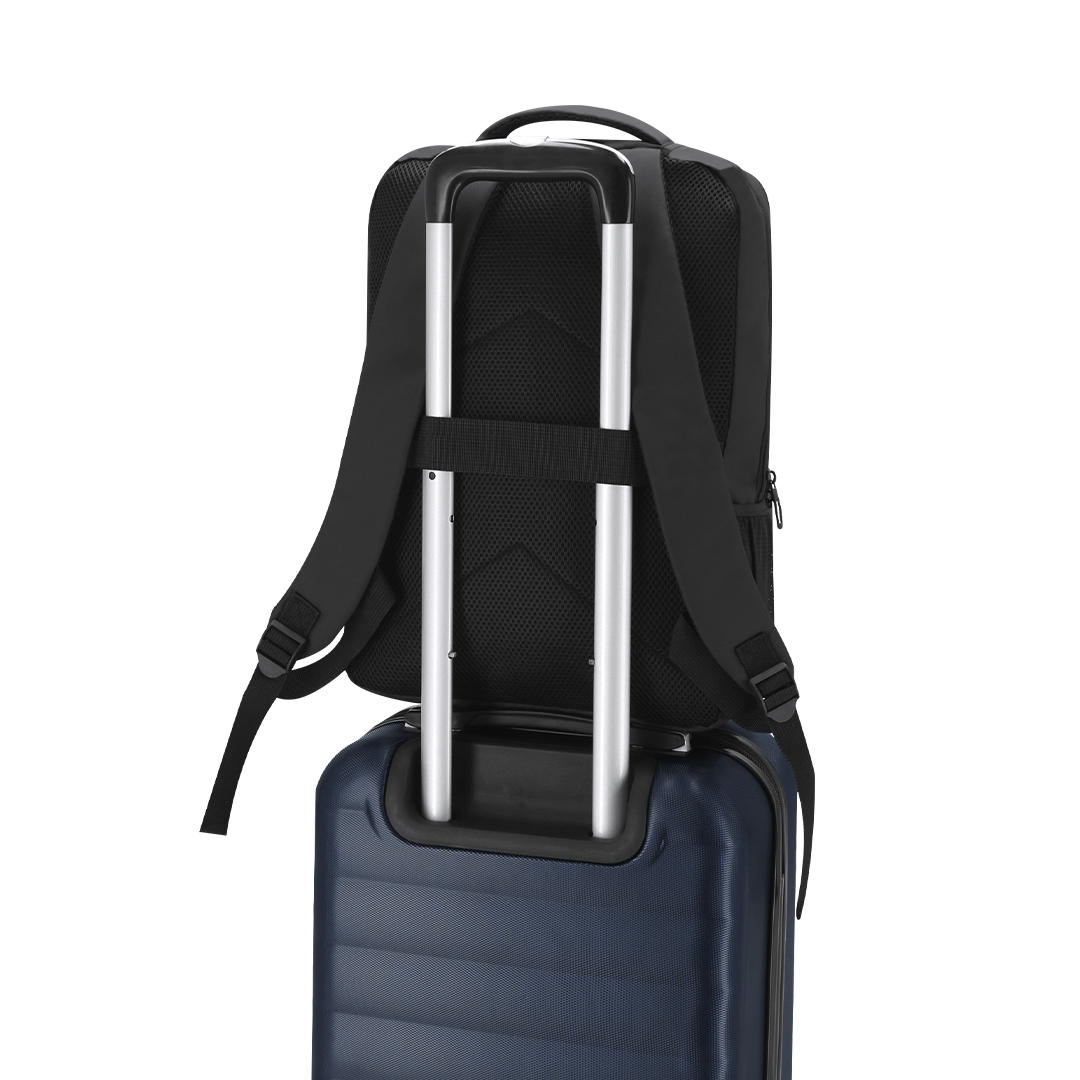 Mochila personalizada Galix de PU con cinta de transporte para trolley - Mochilas personalizadas - Regalo Promocional Personalizado - imagen 4