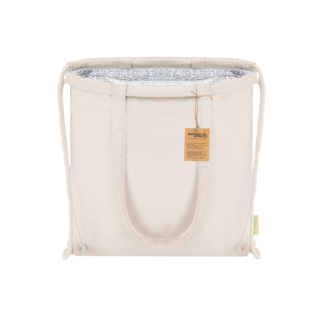 Bolsa mochila nevera personalizada Nelon de algodón reciclado - Verano - Regalo Promocional Personalizado - vista alternativa