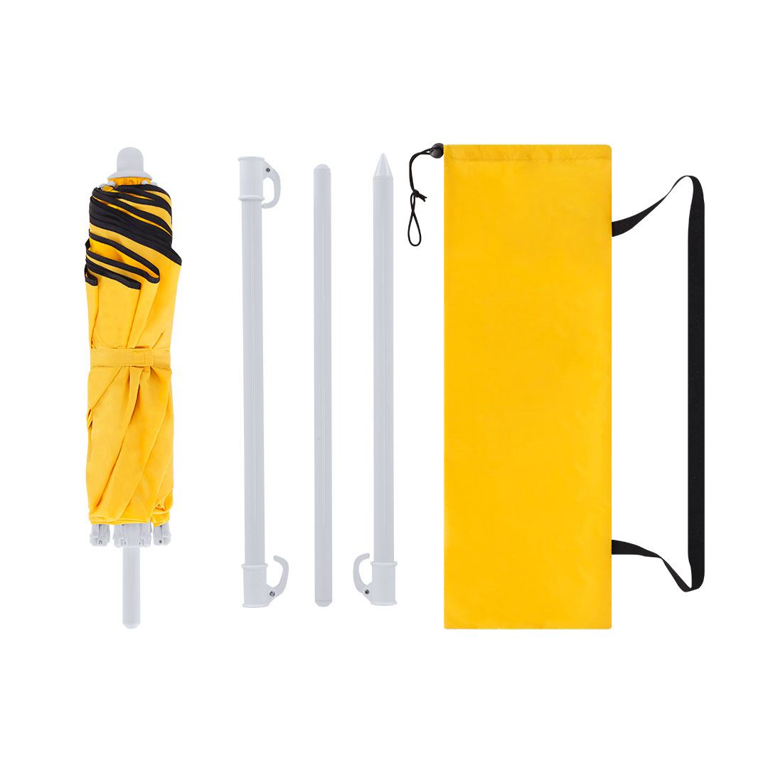 Sombrilla plegable personalizada Misarya de playa con protección UV 160cm