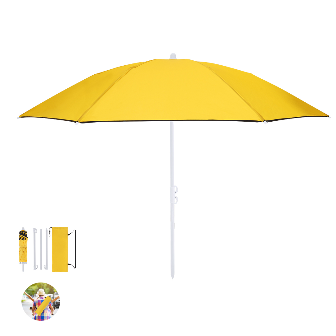 Sombrilla plegable personalizada Misarya de playa con protección UV 160cm - Verano - Regalo Promocional Personalizado