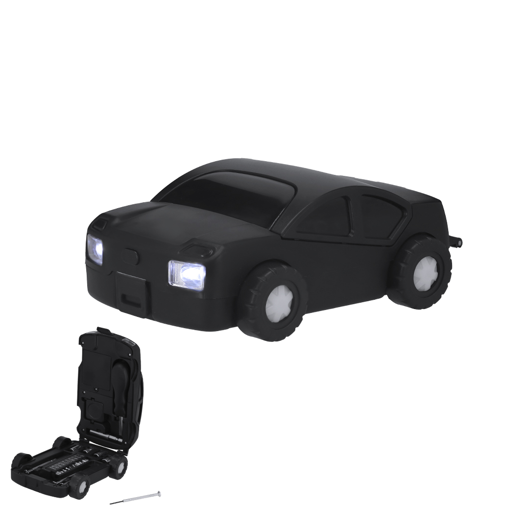 Set herramientas personalizado Niton forma coche con linterna LED 20 piezas - Sets de herramientas - Regalo Promocional Personalizado