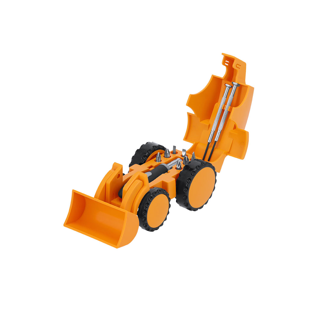 Set herramientas personalizado Strelix forma pala con ruedas funcionales