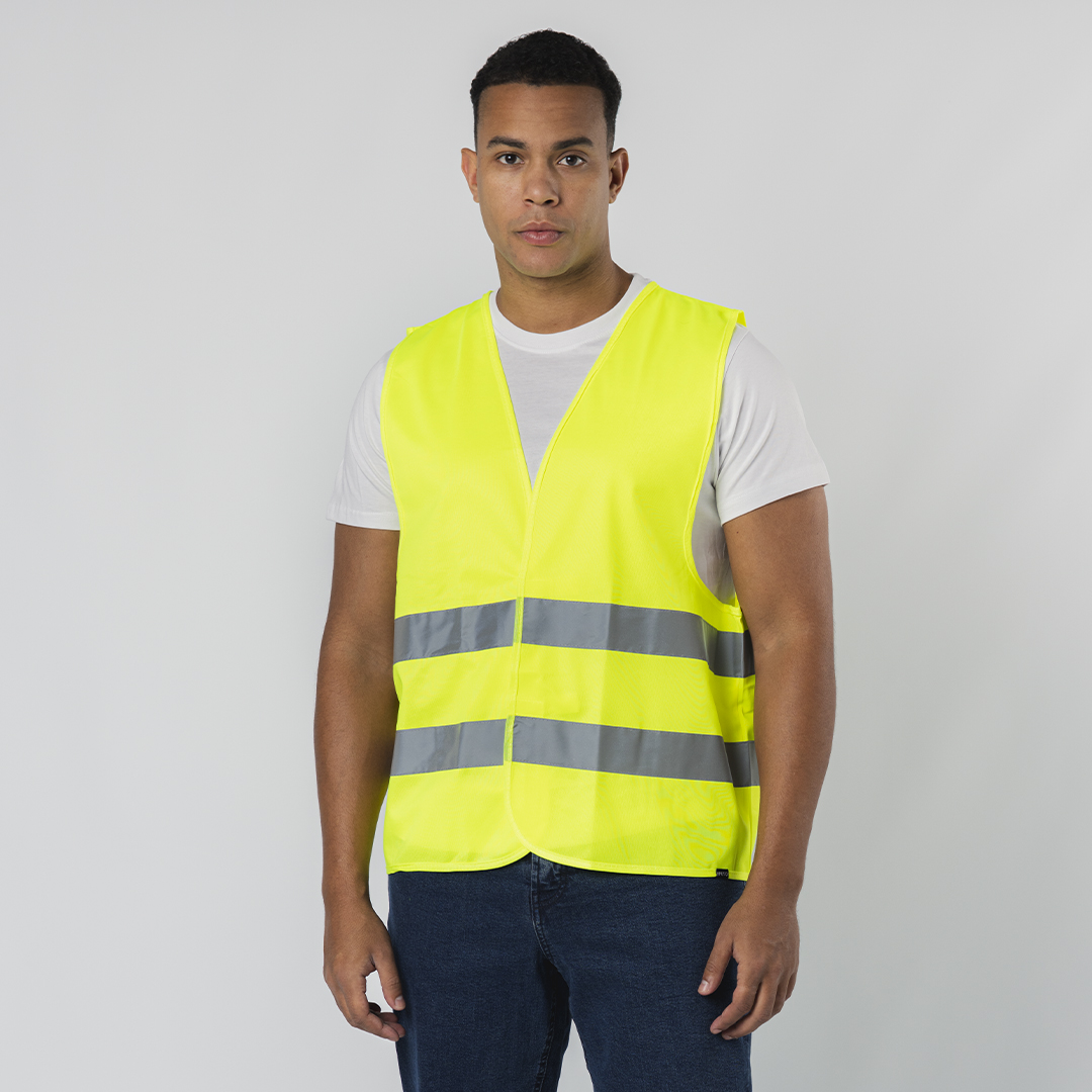 Chaleco reflectante personalizado Safrox adulto de RPET homologado CE - Ropa y accesorios - Regalo Promocional Personalizado