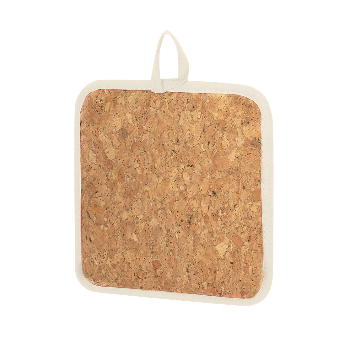 Agarrador de cocina Nayron de algodón y corcho - Hogar - Regalo Promocional Personalizado - vista alternativa