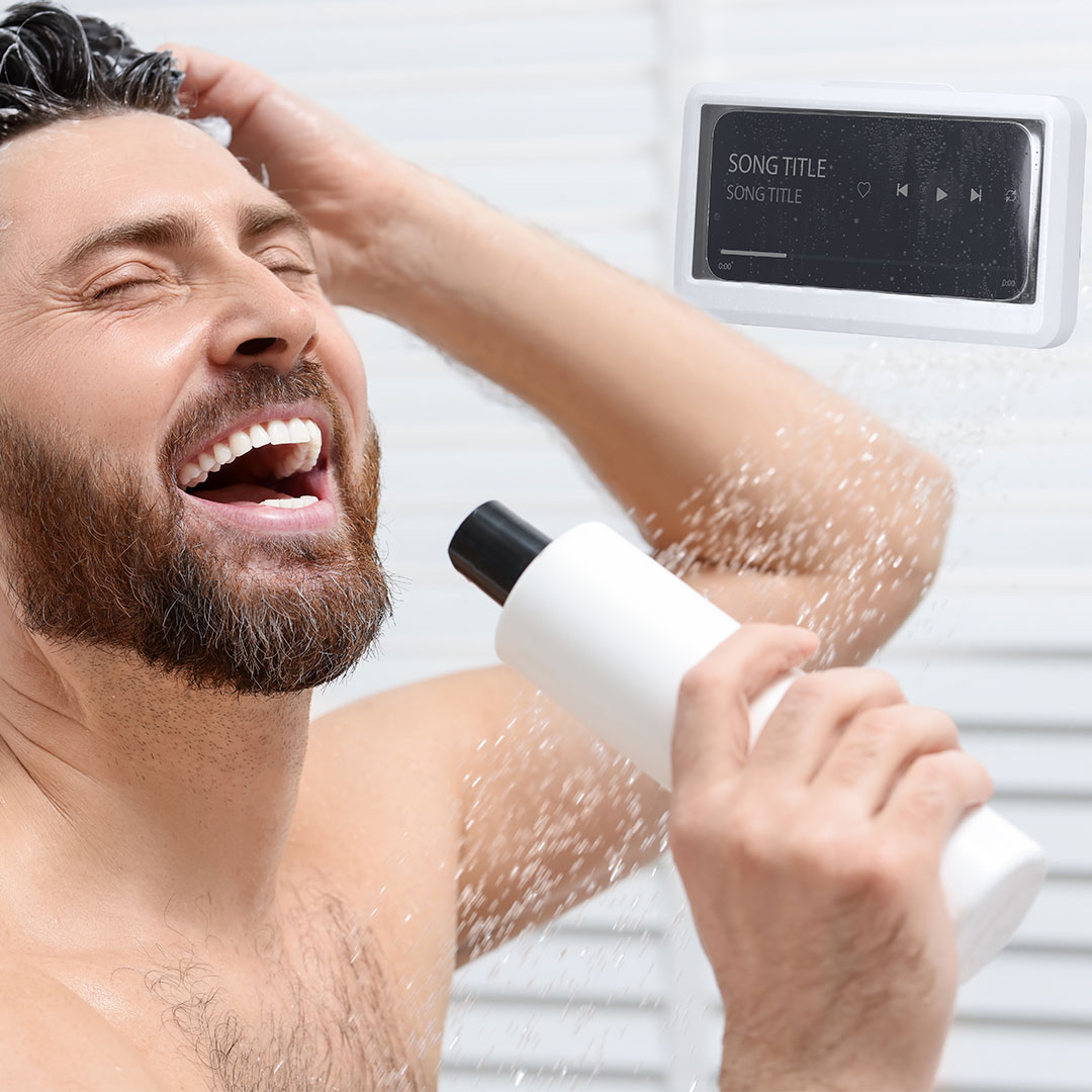 Soporte impermeable para smartphone personalizado Errik uso en ducha - Tecnología - Regalo Promocional Personalizado - imagen 4