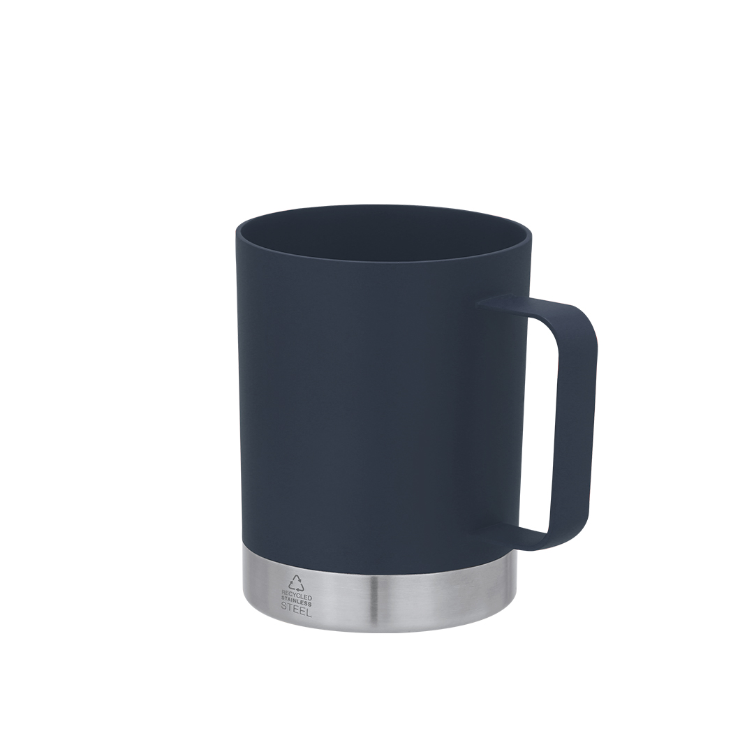 Taza de PP reciclado personalizada Rosby de 400ml con base de acero - Tazas y vasos personalizados - Regalo Promocional Personalizado