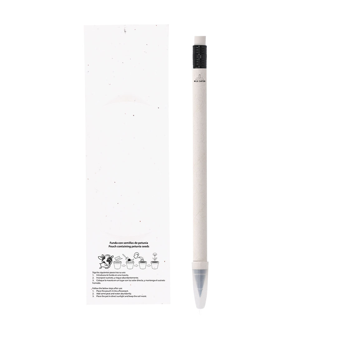 Lápiz eterno personalizado Stauton de cartones de leche con semillas - Oficina - Regalo Promocional Personalizado - imagen 3
