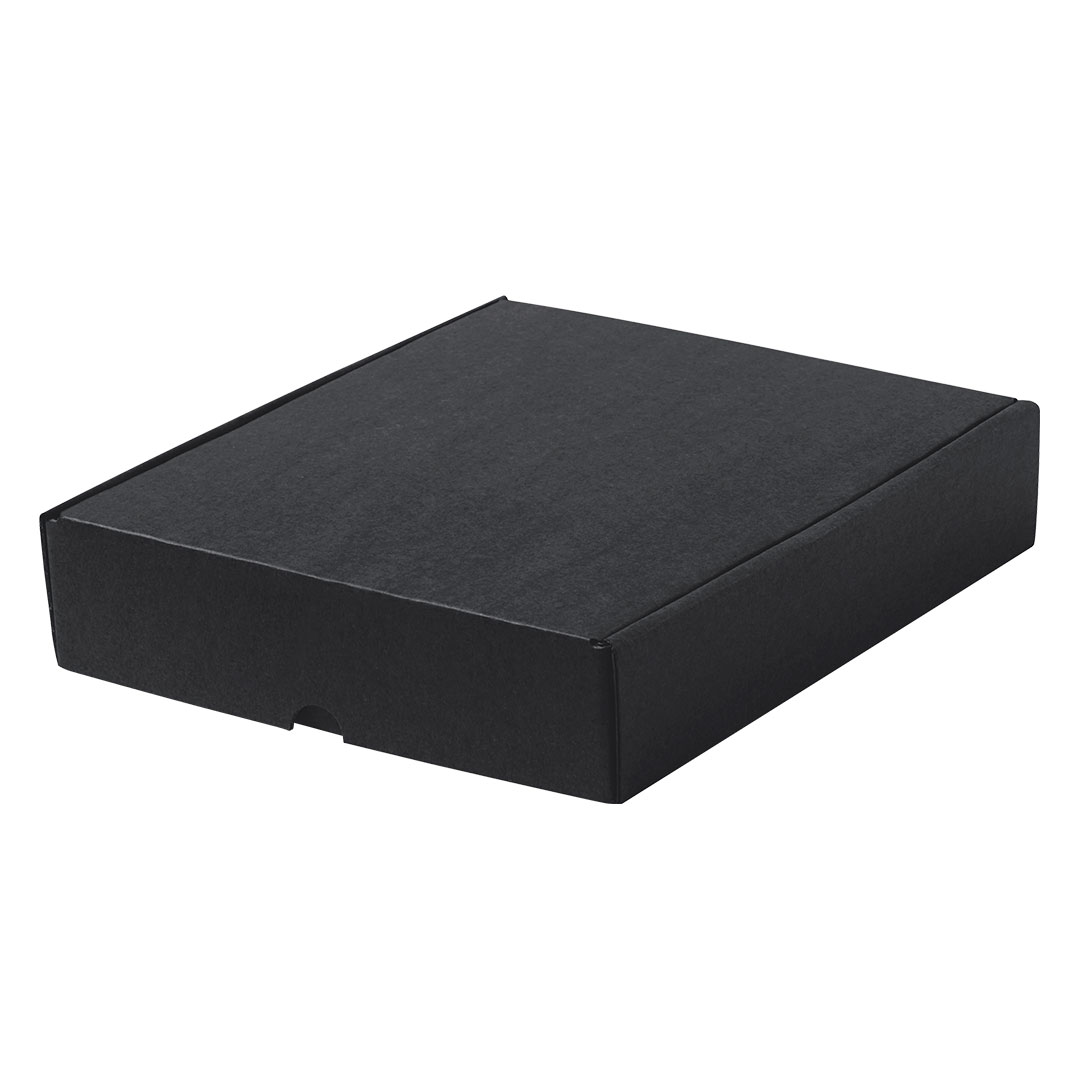 Caja de presentación personalizada Mexar mediana de cartón reciclado negro - Packaging - Cajas - Regalo Promocional Personalizado