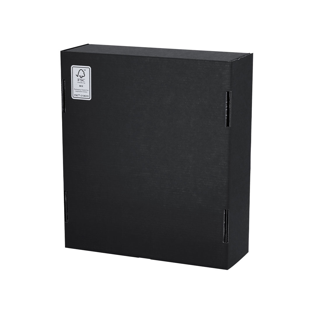 Caja de presentación personalizada Halfred tamaño XL de cartón reciclado negro - Packaging - Cajas - Regalo Promocional Personalizado - vista alternativa