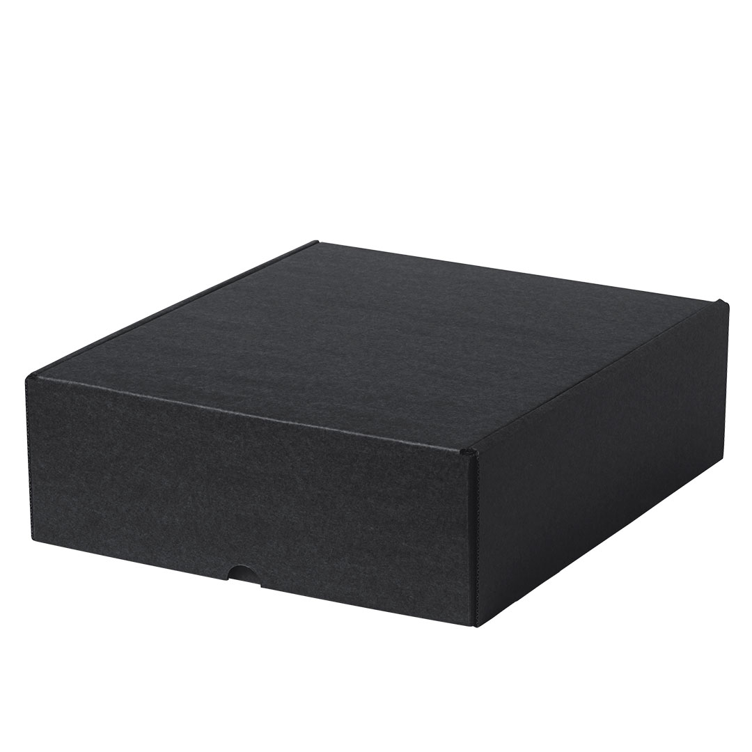 Caja de presentación personalizada Halfred tamaño XL de cartón reciclado negro - Packaging - Cajas - Regalo Promocional Personalizado