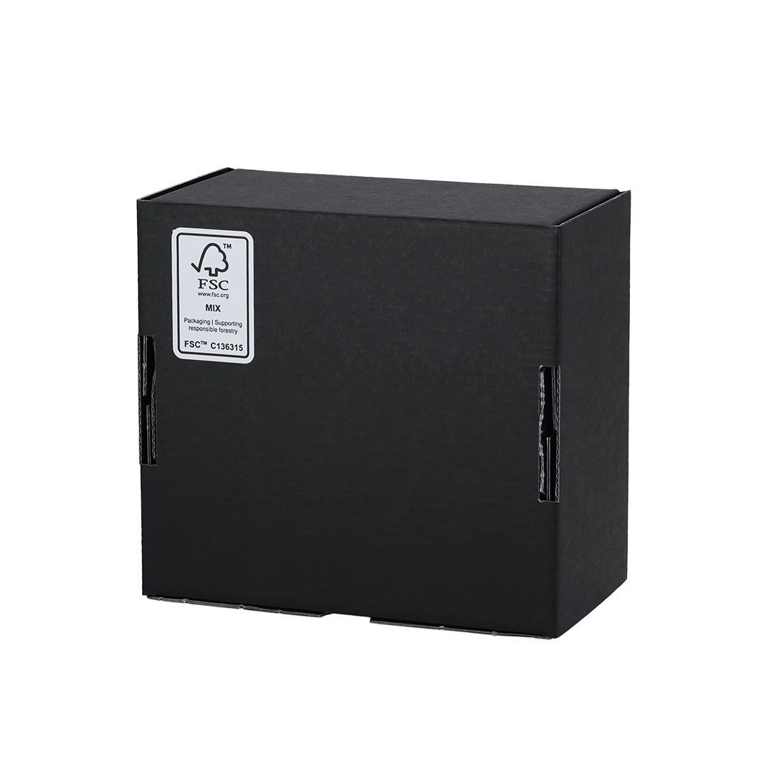 Caja de presentación personalizada Steffon tamaño S de cartón reciclado negro - Packaging - Cajas - Regalo Promocional Personalizado - vista alternativa