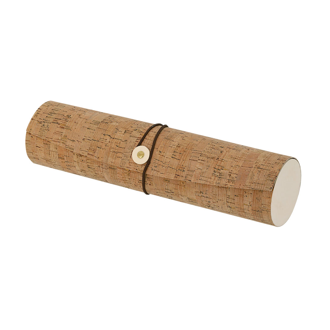 Caja de presentación personalizada Baremon con interior de madera y corcho