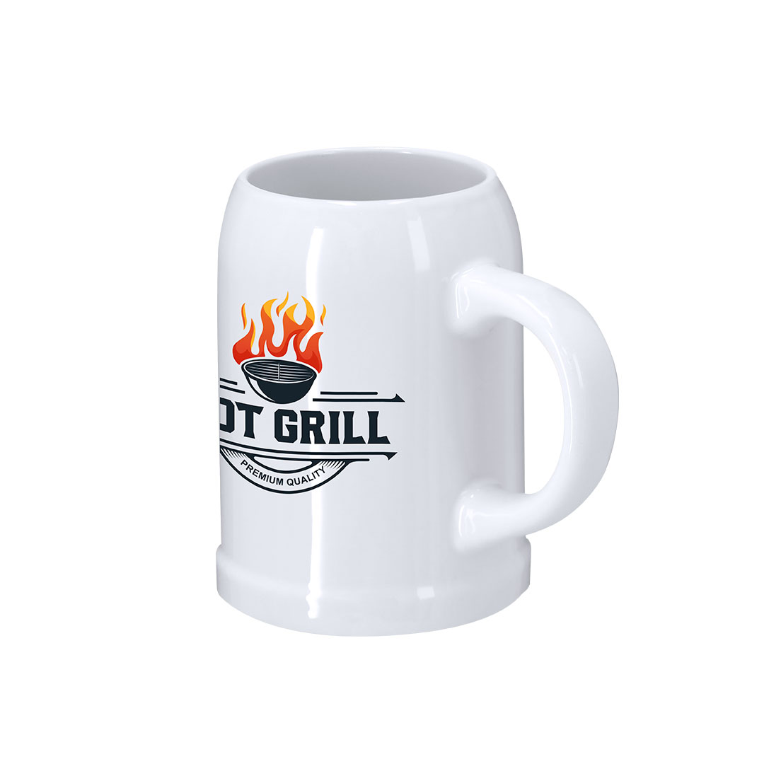 Jarra para sublimacióno personalizada Reggio de cerámica 500ml para marcaje